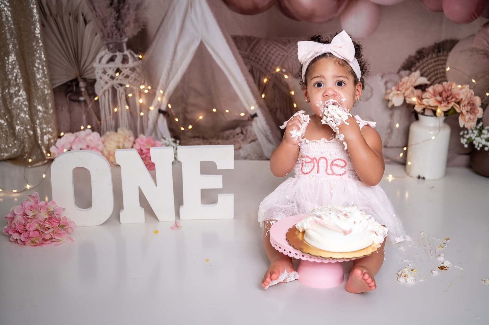 First birthday cake smash